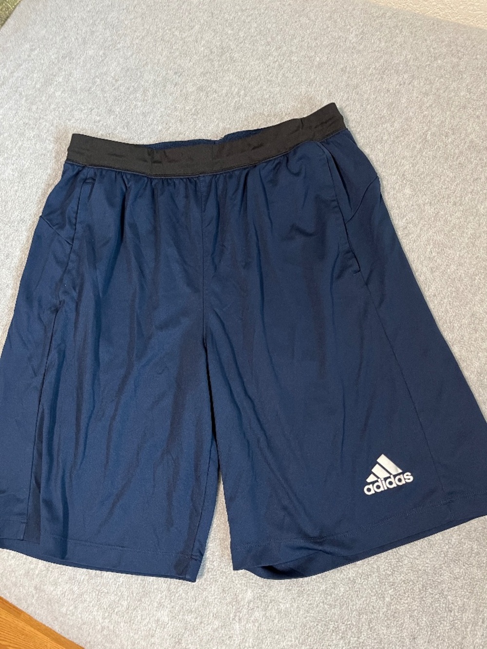 Mens Adidas Climalite Shorts Size Large Blue Active
